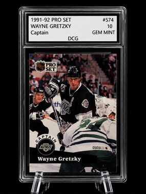 Wayne Gretzky 1991-92 Pro Set Trading Card - Black